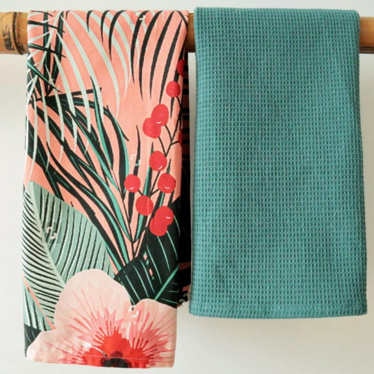Tea Towel Gift Set 100% Cotton Kitchen Decorative Dish Towels Box Sets (3  PACK)