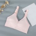 thumbnail image 4 of TrendVibe365 Nursing Bras for Breastfeeding Womens Breastfeeding No Underwire Push up Bralettes Padded Button Front Adjustable Strap Corset Bra Full Coverage Crop Cami Top Sexy Shapewear Pink L, 4 of 9