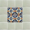 thumbnail image 2 of 4.2x4.2 Blue Madrid Talavera Mexican Tile, Set of 9 pcs, 2 of 3