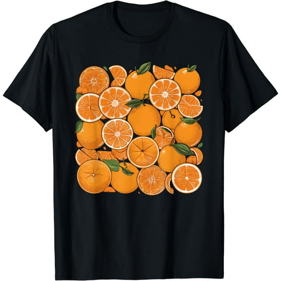 Cute Orange Fruit Slices Orange Lover Summer For Men Women T-Shirt