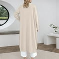 thumbnail image 4 of Vividxx Stylish Long Knitted Cardigan Casual Sweater Coat For Everyday Wear Versatile Open Front Design Layering Piece For All Seasons 2025 Fall Trendy Clothes, 4 of 6