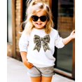 thumbnail image 3 of Ink Printed Image NOT Fabric and Pearls Camo Coquette Bow with Pearl Trim Sweatshirt White Sweatshirt Youth XS, 3 of 9