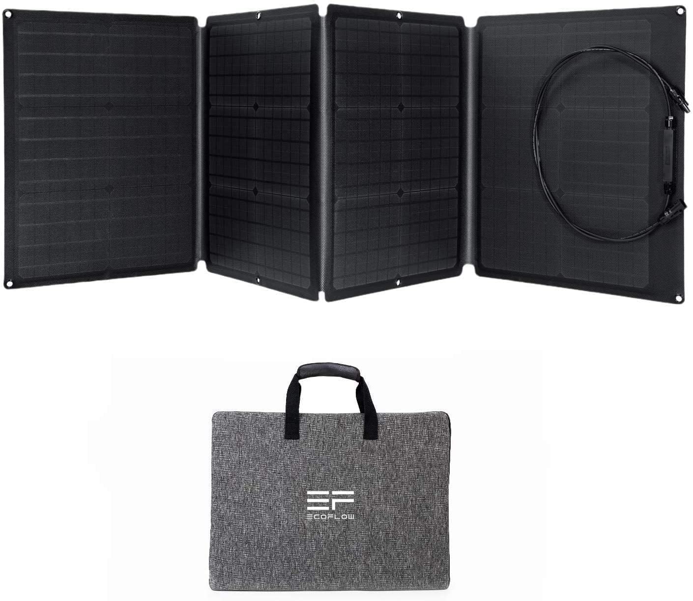EcoFlow 110W Portable Solar Panel, Foldable & Adjustable Stand, Waterproof  Charger - Walmart.com