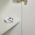 thumbnail image 3 of FUTUREORYY Half Round Hinge Hidden Hinges Silver 1Pcs, 3 of 6