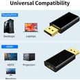 thumbnail image 3 of Adaptador DP a HDMI Yotijar Chapado en oro 4K, 3 of 7