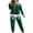 Green, variant on qelini Plus Size Loungewear Sets for Women Christmas Crewneck Long Sleeve Shirt and Pant Nightwear Soft Holiday Sleepwear