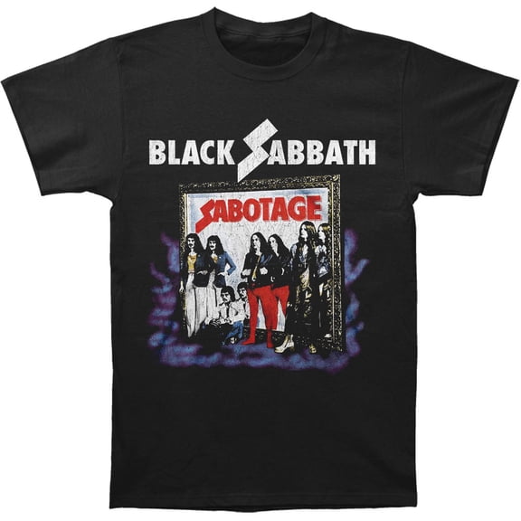 Black Sabbath Men's Sabotage Vintage T-shirt XX-Large Black
