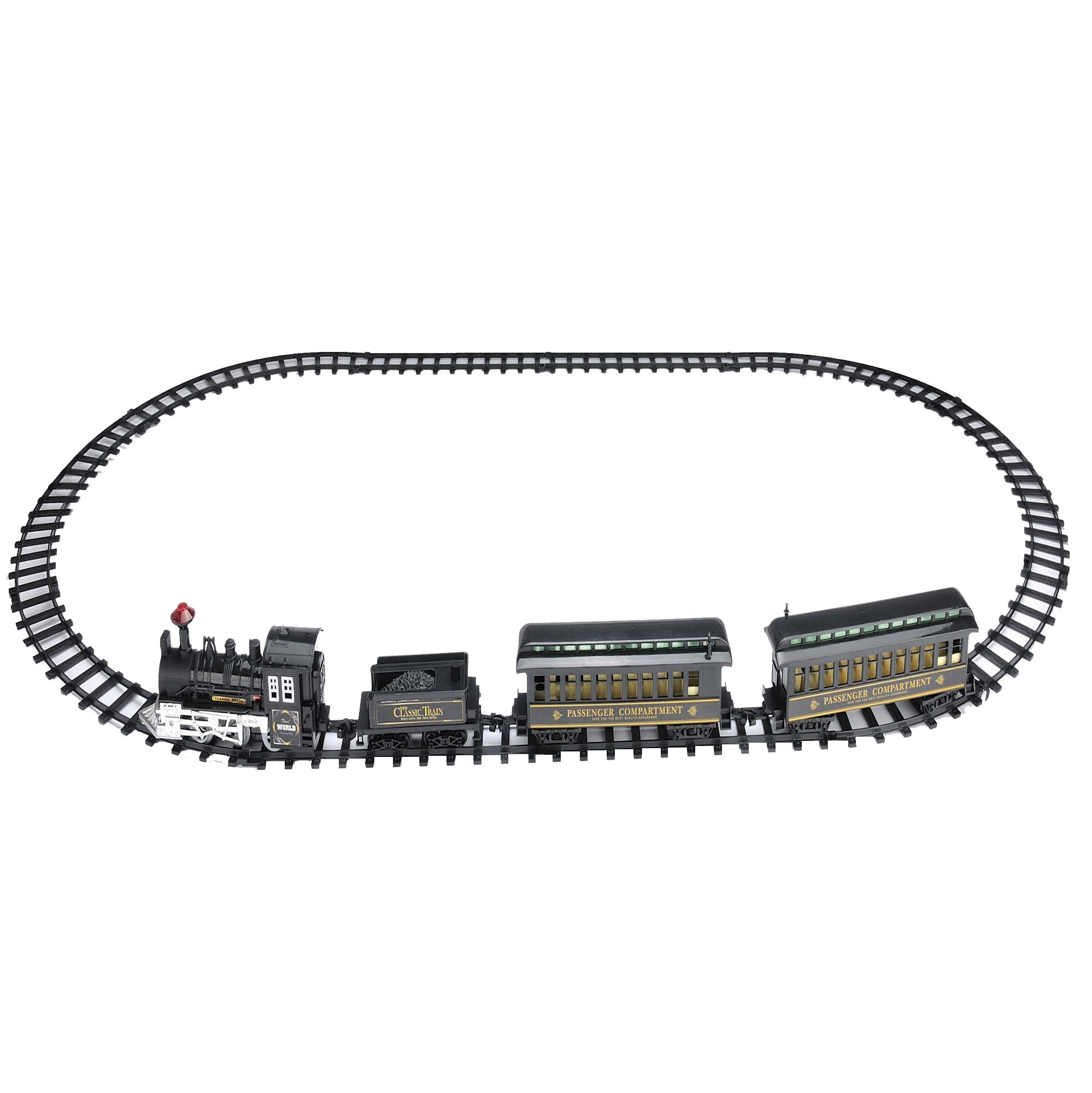 Northlight Ready to Play Animated Classic Train (14 Pieces) Battery Powered Model Train Set