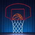 thumbnail image 2 of Glowneon Basketball Hoop Neon Sign, Basketball Fan Club Wall Decor, 2 of 4