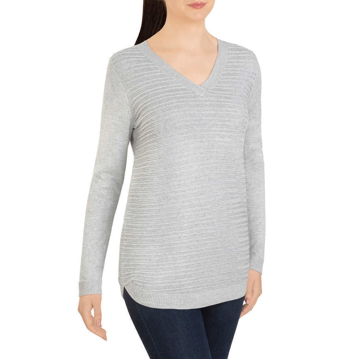Hilary Radley Women's V-Neck Long 
