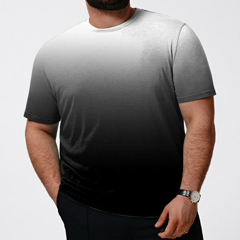 Akiihool Mens T Shirts Short Sleeve Shirts for Men Hop Shirts Longline Hipster Gym T Shirts Reflective Line Scallop Tee Black 7XL Walmart