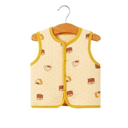 

NECHOLOGY Toddler Baby Boys Girls Winter Sleeveless Cartoon Coat Outwear Warm Coat Vest Jacket Pumpkins Girl down Coat Coat E 3-6 Months
