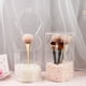 thumbnail image 1 of Estuche para cosméticos cuadrado con perlas, transparente, a prueba de polvo, con tapa, para brochas de maquillaje, cartucho para brochas de cejas, caja de almacenamiento de brochas de acrílico, 1 of 5