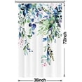 thumbnail image 6 of Small Stall Shower Curtain, Green and Blue Eucalyptus Shower Curtain for Bathroom Waterproof Fabric Spring RV Shower Curtain Set with Hooks, 36x72 Inch, 6 of 6