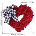 thumbnail image 3 of Valentines Day Decor Wreaths for Front Door Outside Valentine Decorations for The Home Heart Shaped Wreath for Outdoor Valentine's Day Wreath San Valentin Decoration, 3 of 6
