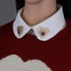 thumbnail image 5 of Conjunto de 3 Pares de Collares de Moda para Mujer con Diseño de Telaraña Y Corazón - Color Dorado 6 piezas, 5 of 8