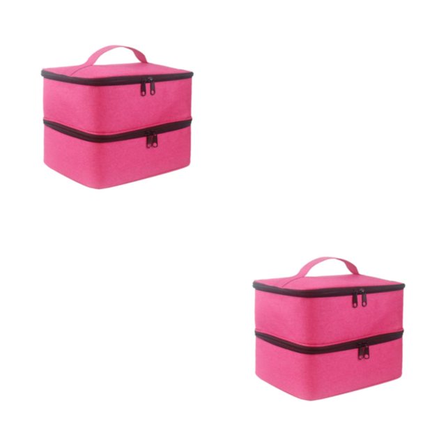 Guardoinrt Durable Polyester For Long-lasting Nail Polish Is Protected Safe And Hygienic Ergonomic Handle rose red 2Set