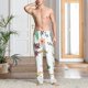 thumbnail image 2 of Balery Pretty Floral With Leaves Pantalones de pijama para hombre, pijama ultraligero, pantalón de descanso-XX-Large, 2 of 6