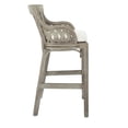 thumbnail image 3 of Plantation Bar Stool with Gray Wood Rattan Frame Fully Assembled, 3 of 5