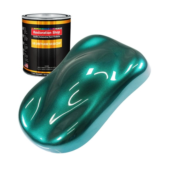Dark Teal Metallic 1 Quart URETHANE BASECOAT Car Auto Body Paint