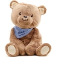 thumbnail image 3 of Lilly’s Love 5lb Weighted Stuffed Animal for Anxiety Relief, Benji The Bear, Sensory Plush for Kids & Adults, 3 of 8