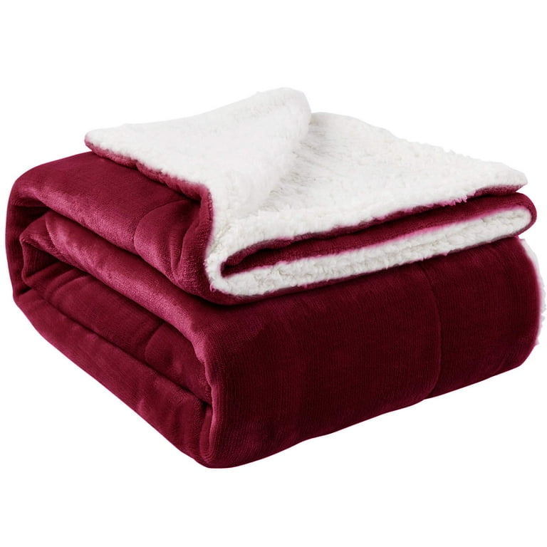 Nanpiper Sherpa Blanket Twin Thick Warm Blanket for Winter Bed