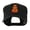Black, variant on Three Pumpkins with Funny Smile Embroidered Cap - Black OSFM