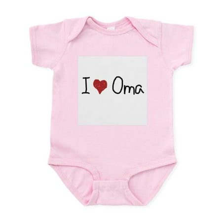 

CafePress - I Heart Oma Infant Bodysuit - Baby Light Bodysuit Size Newborn - 24 Months