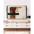 thumbnail image 3 of Outdoor TV Cover 48 to 50 Inch Weatherproof, Vintage Brown Color Blocks Waterproof TV Screen Protector for Outside Decor with Zipper and Pocket 48"L x 30"H , Abstract Graffiti Art Modern, 3 of 7