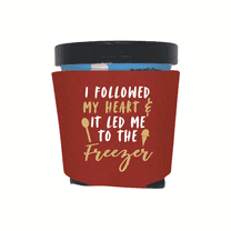 Ice Cream Pint Coolers, I Followed My Heart And It Led Me To The Freezer, Ice Cream Pint Sleeves Favor and Gift, Foam Holder for Ice Cream