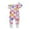Multicolour, variant on Baby Space Rocket Print Zipper Footless Romper Toddler Neutral Sleep & Play Outfit Size:3-6 Months