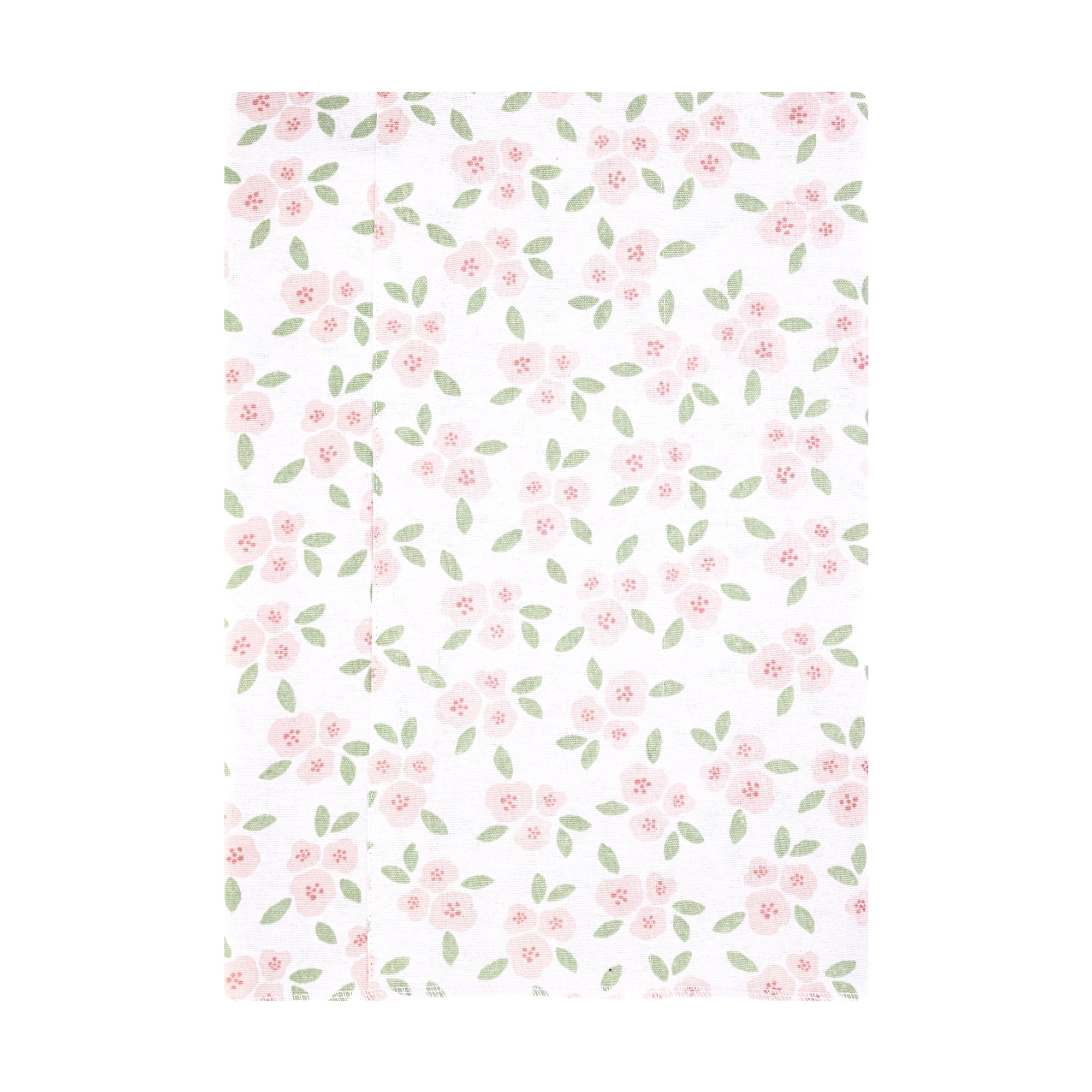 Hudson Baby Girl Cotton Polyester Flannel Burp Cloths 4-Pack, Sweet Little Floral, One Size