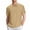 A_ Khaki, variant on Eyelet Button Collared Shirts for Men Short Sleeve T-Shirts Golf Button Collareds Summer Beach Casual Solid Color Blouse Tops White L