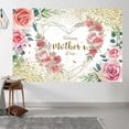 thumbnail image 4 of Happy Mother's Day Backdrop,Pink Flower Backdrop Background,Floral Golden Mother's Day Photo Backdrop 7X5FT, 4 of 5