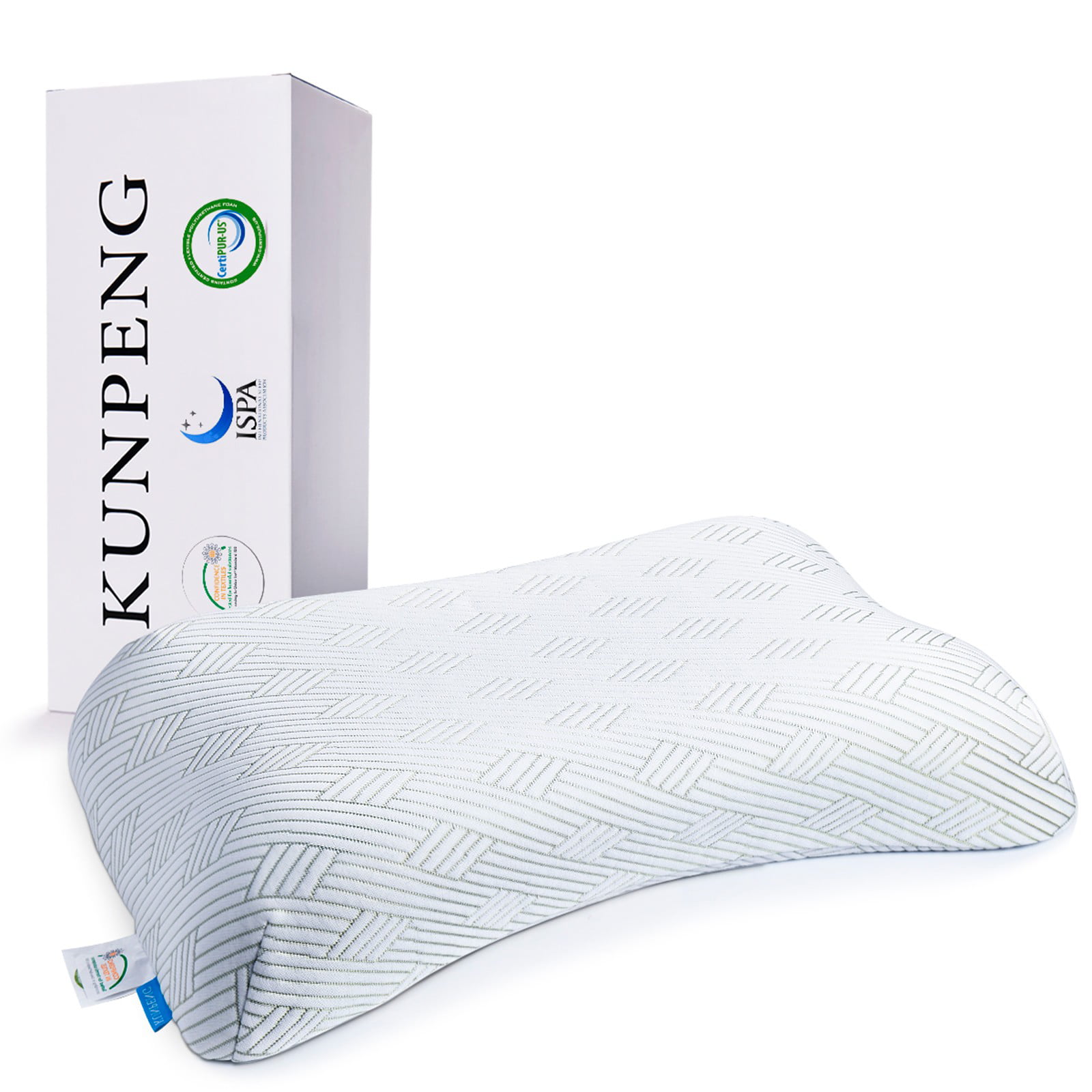 New Gel Memory Foam Pillow with Cooling Washable Removable Cover Good for Back 