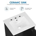 thumbnail image 5 of MAYEERTY 20" Bathroom Vanity with Sink 2 Doors Magnetic Stopper Adjustable Foot Pads Drawer Black, 5 of 6