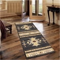 thumbnail image 2 of JERFIT Southwest Area Rug 7x10 Feet, Black Tribal Pattern Polypropylene Indoor Carpet for High Traffic Living Room Entryway Bedroom, 2 of 6