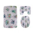 thumbnail image 1 of ABPHQTO Cactus Verde Brillante Textura Repetida Juego de alfombras de baño de 3 piezas Alfombra de baño Alfombra de contorno y tapa de inodoro ABPHQTO Cont-CHAPPLE-37146, 1 of 2