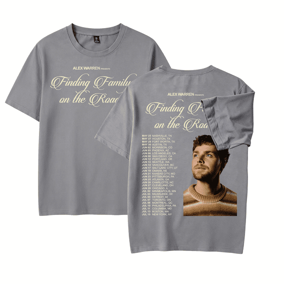 Alexs Shirt 2026 Music Retro Print Warrens Merch Tour Tshirts Concert Fashion Tees For Women Men