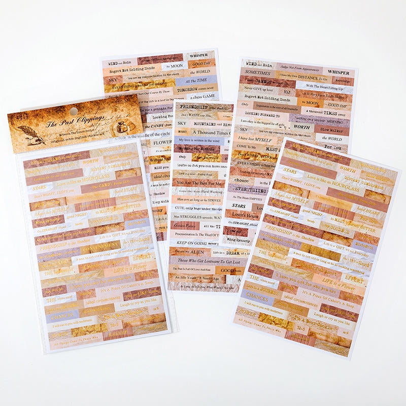 Quote Stickers for Diary, Scrapbook Stickers for Scrapbook Supplies
