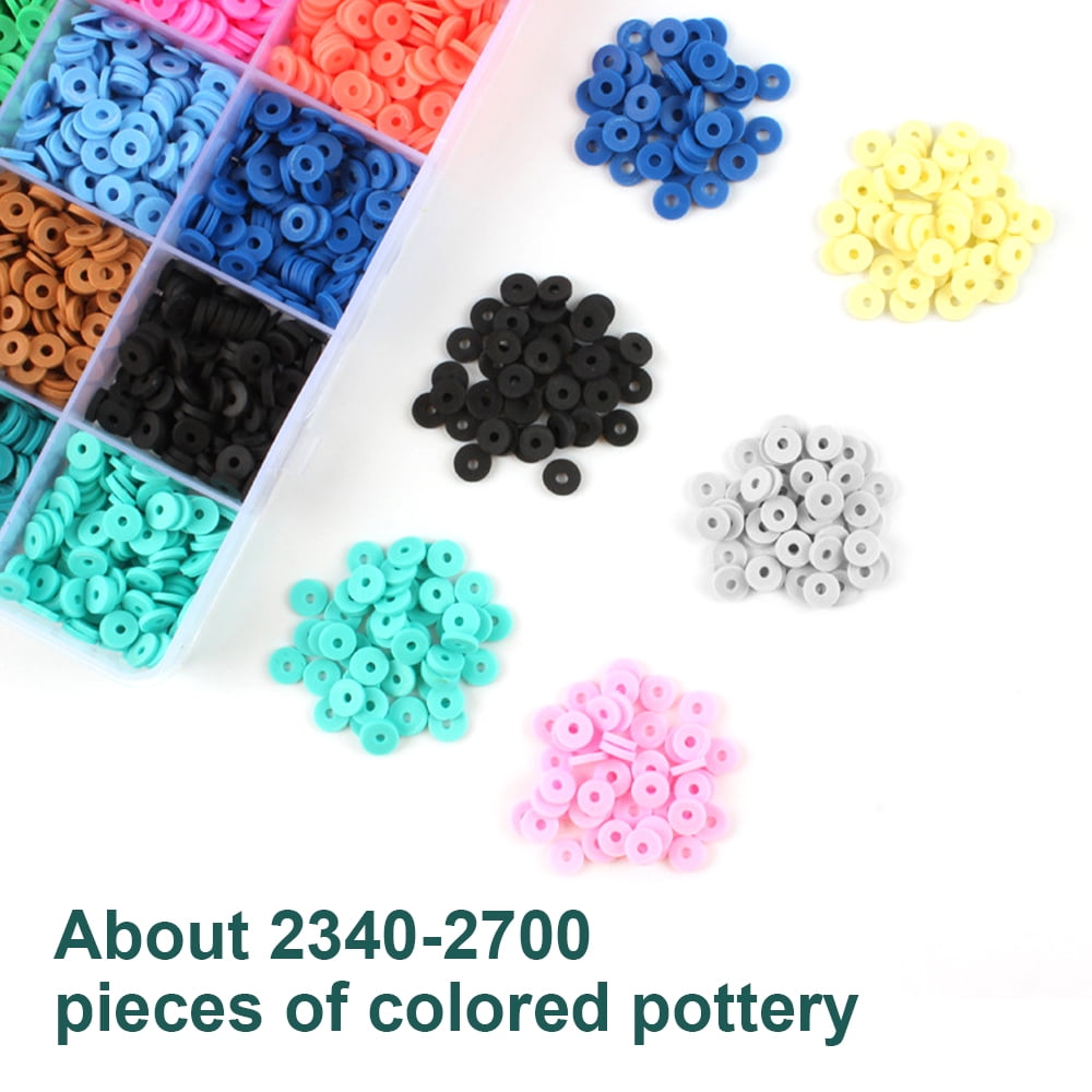 Hvxrjkn Craft Kit: 2340-2700PCS Handmade Clay Beads for