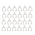 thumbnail image 1 of EeaseMX 100 Unids Aleación Colgante Hoja Hebilla Forma Aleación Colgantes Colgantes para DIY Joyería Collar Pendientes Fabricación (Plata), 1 of 8