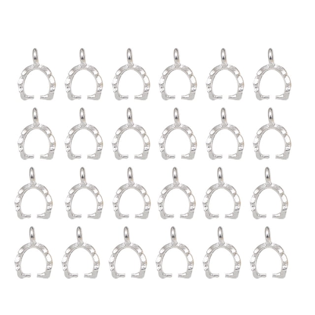 EeaseMX 100 Unids Aleación Colgante Hoja Hebilla Forma Aleación Colgantes Colgantes para DIY Joyería Collar Pendientes Fabricación (Plata)