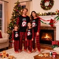 thumbnail image 2 of Family Matching Christmas Pyjamas Set, Xmas Santa Claus PJs Winter Sleepwear Nightwear for Mens Womens Adults Kids, 2 of 5