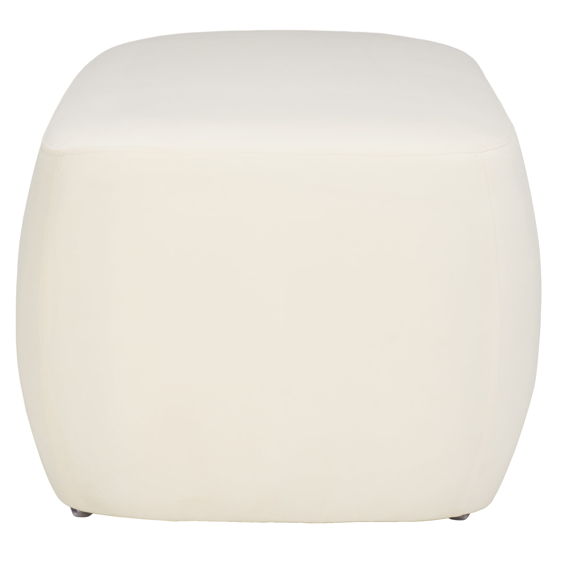 SAFAVIEH Whitley Modern Style 50 in. Rectangular Ottoman, Cream ( 50 in. W x 23.6 in. D x 17.3 in. H)