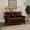 Burgundy, variant on Taupe Fake Leather - High - Quality Foam Filling - Living Room Relaxation - Removable Storage
