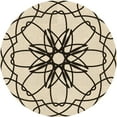 thumbnail image 1 of Ahgly Company Machine Washable Indoor Round Transitional Wheat Beige Area Rugs, 5' Round, 1 of 7