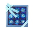 thumbnail image 1 of Fiudx Jabón de Ramo de Flores, Set de 9 Rosas y Claveles, Caja de Regalo de Lujo, Pétalos de Baño para Un Baño Relajante, Hipoalergénico, Ideal para Bodas y Aniversarios, 14,5 X 14,5 X 5 Cm, 1 of 2