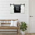 thumbnail image 4 of Excello Global Products Rustic Wood Chalkboard with Four 4x6 Hideaway Photos: Large Wall Mounted Magnetic Chalk Board, Perfect for Kitchen Dcor, Restaurant Menu, Bulletin Sign (White) - EGP-HD-0148B, 4 of 6