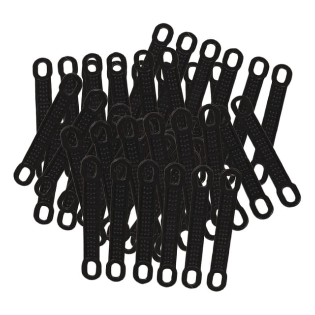 50Pieces Prácticas tiras de agarre de silicona antideslizantes para colgar - Negro l Sunnimix Puños de suspensión antideslizantes